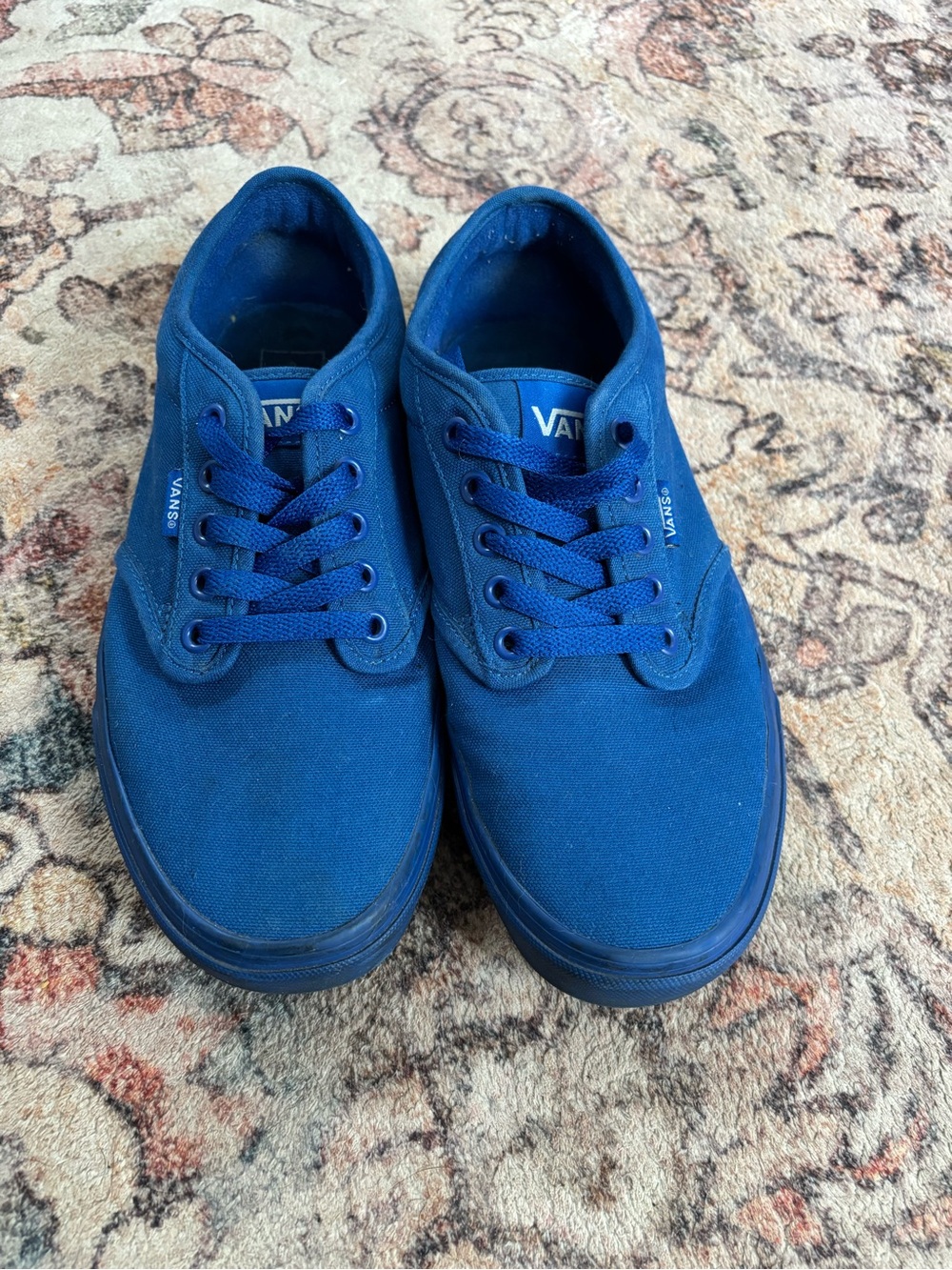 Vans Blue Canvas Low-Top Sneakers